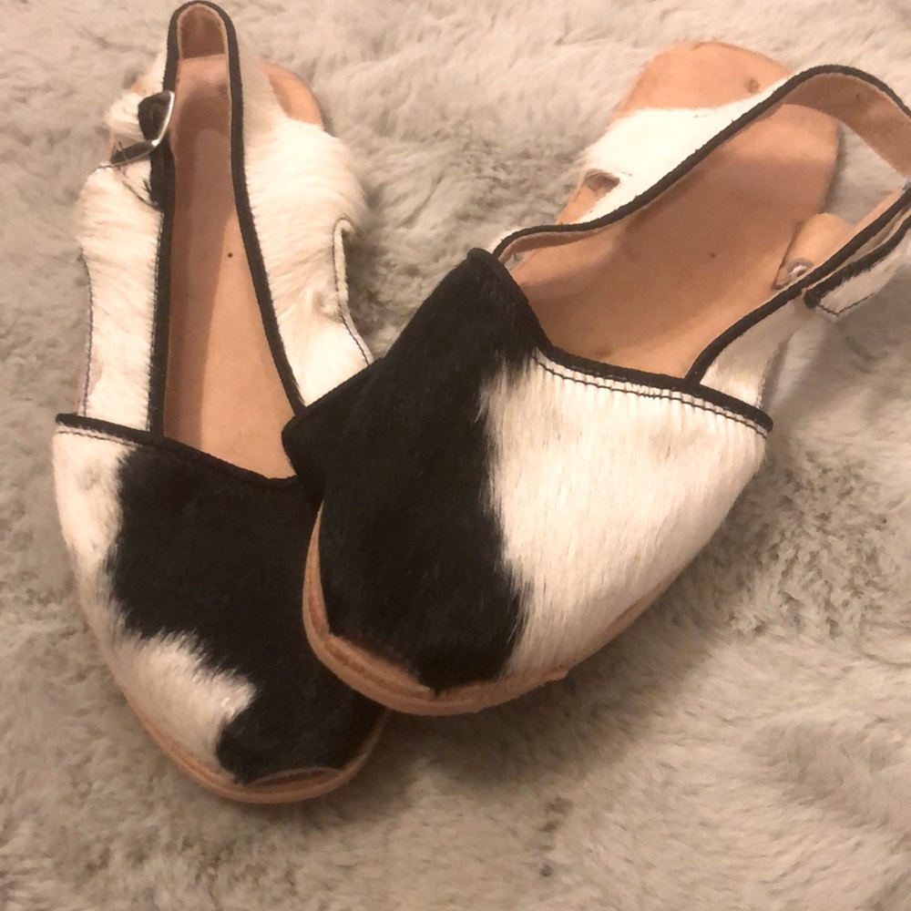 Cow hide slip on